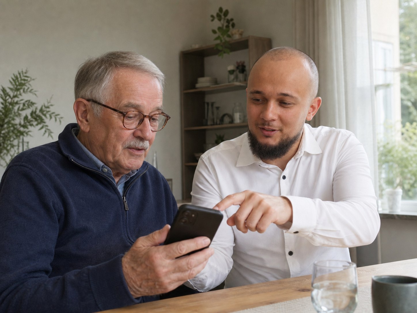 Uitleg bij het gebruik van een smartphone